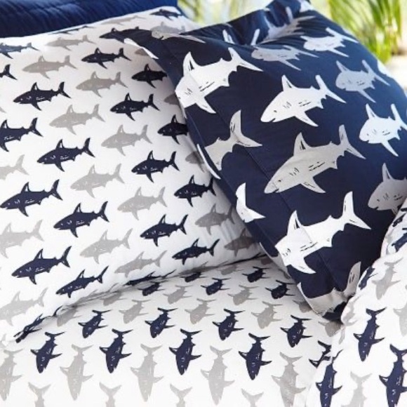 pottery barn shark sheets